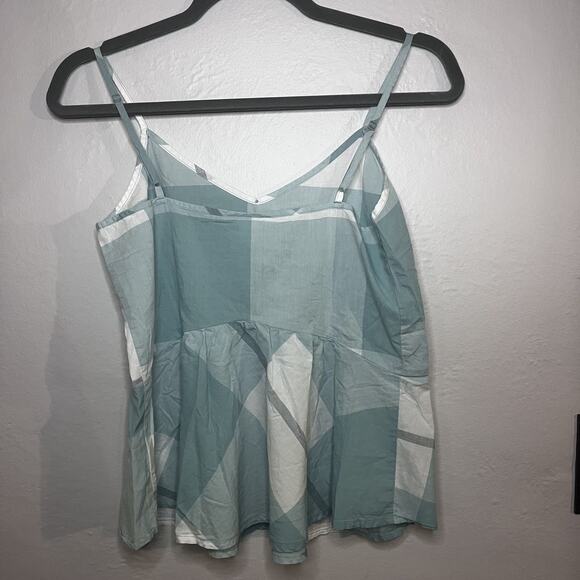 Old‎ Navy Y2K Tank Top Womens XS Plaid Sleeveless Summer Blouse Babydoll Cottage - Picture 2 of 7